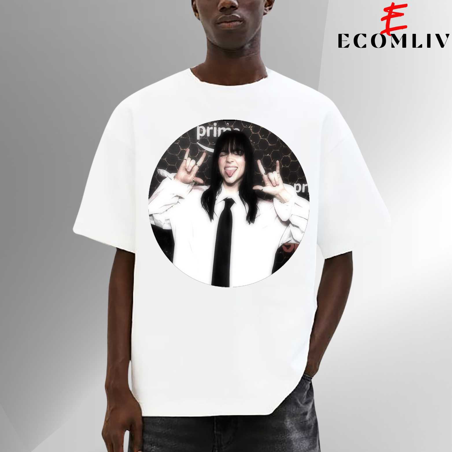 Billie Eilish Face Shirt, Unisex Streetwear Tee, Fan Graphic Outfit